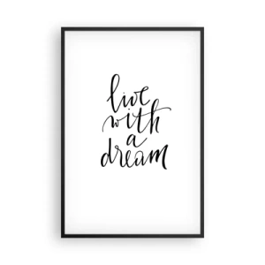 Plakat w czarnej ramie - Of course - 61x91 cm