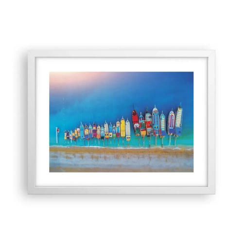 Plakat w białej ramie - Z lotu ptaka - 40x30 cm