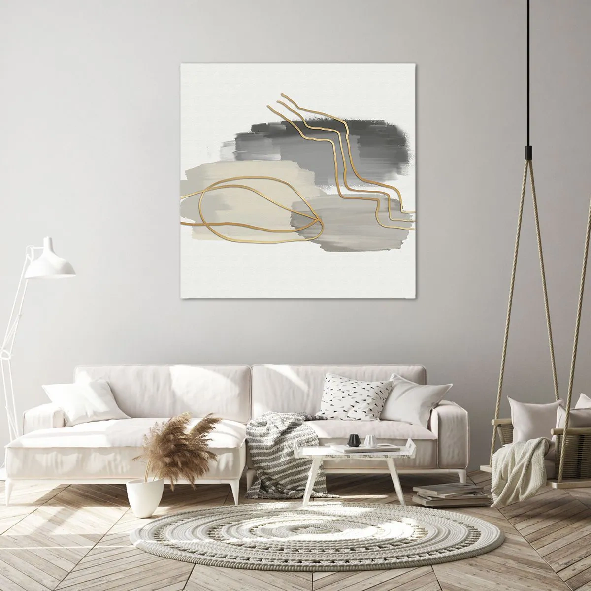 Obraz na płótnie - Trwanie i ruch - 70x70 cm