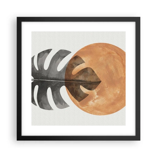 Plakat w czarnej ramie - Zawsze słońce - 40x40 cm