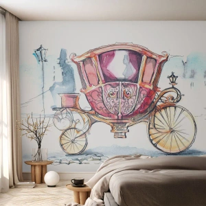 Fototapeta Premium Canvas - Do ślubu czy na bal? - Dla Dzieci, Kareta, Podróż - 300x210 cm