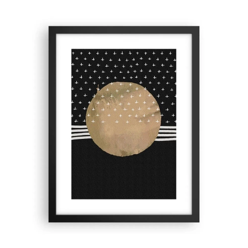 Plakat w czarnej ramie - Kompozycja: flaga galaktyki - 30x40 cm