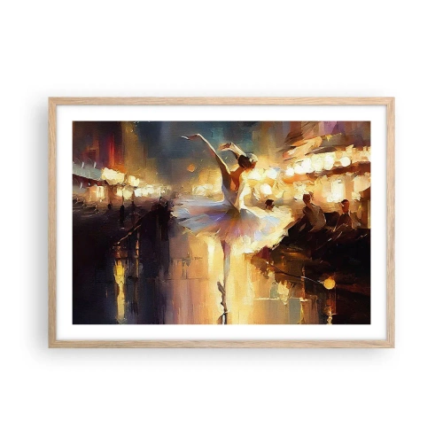 Plakat w ramie jasny dąb - Cud na ulicy - 70x50 cm