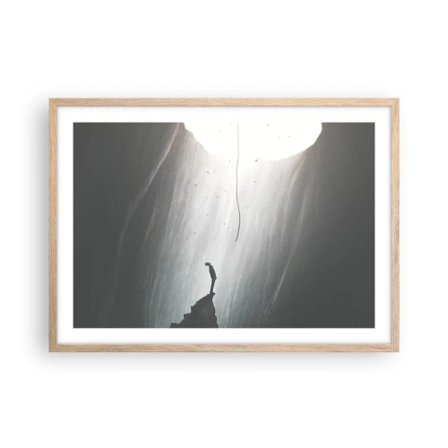 Plakat w ramie jasny dąb - Zawsze jest jakieś wyjście - 70x50 cm