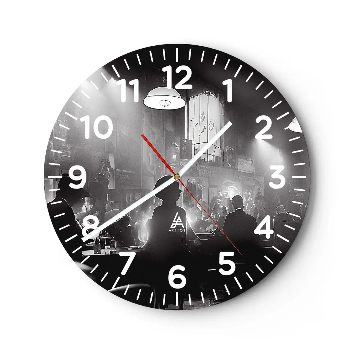 Zegar ścienny - W jazzowym klimacie - 30x30 cm