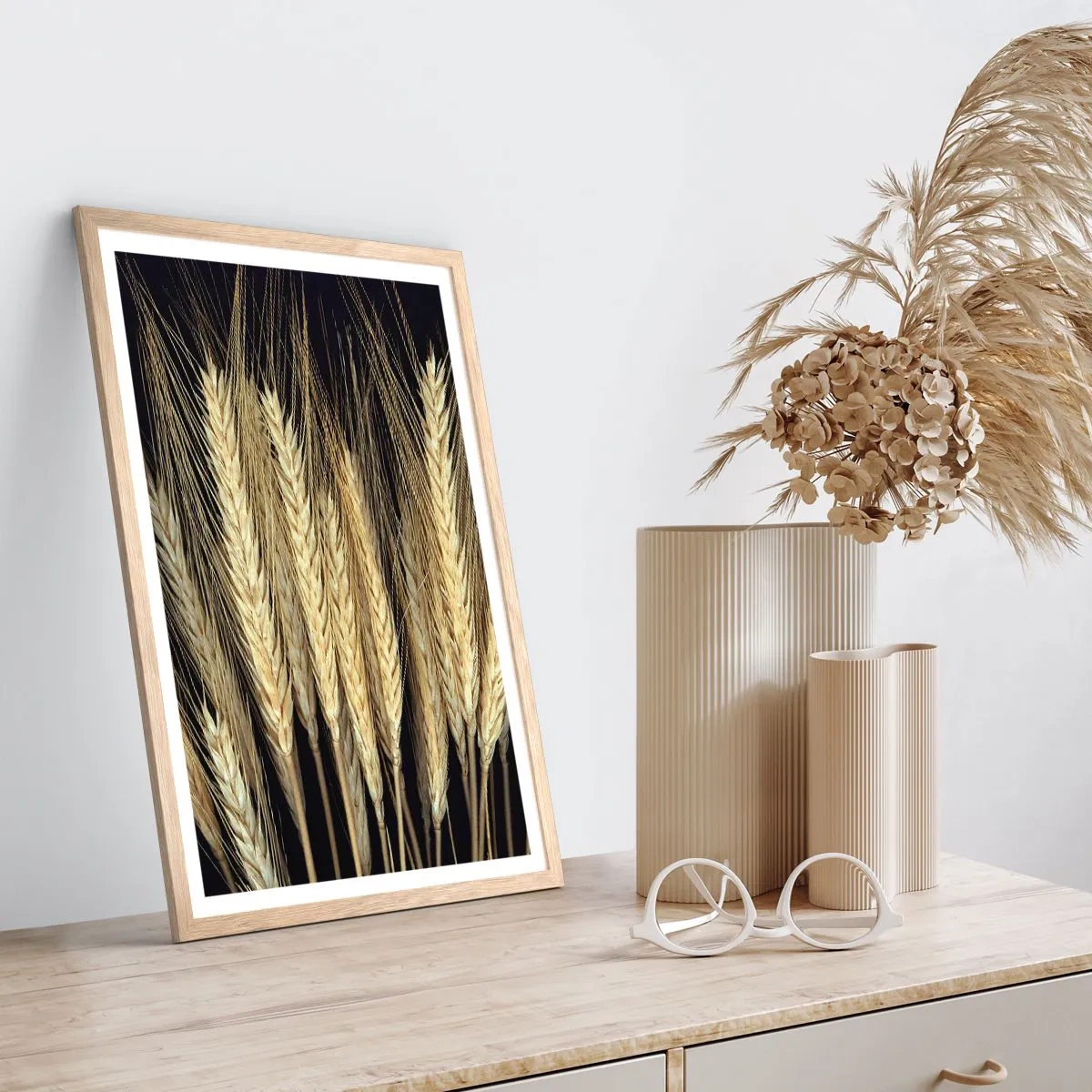 Plakat w ramie jasny dąb - Rustykalna magia - 50x70 cm