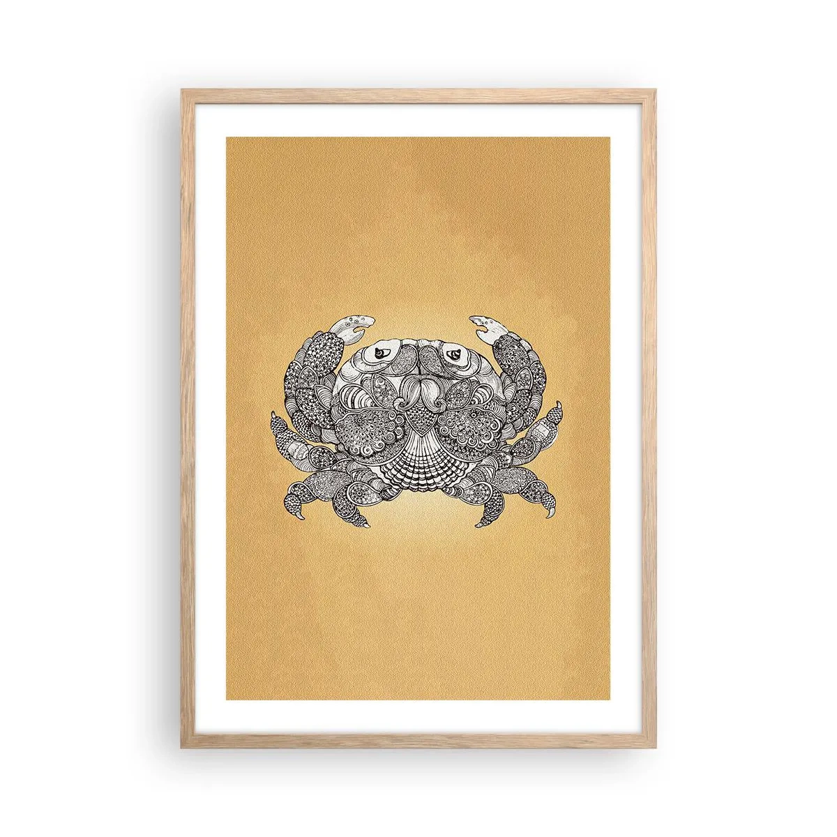 Plakat w ramie jasny dąb - Opowieści Pana Kraba - 50x70 cm