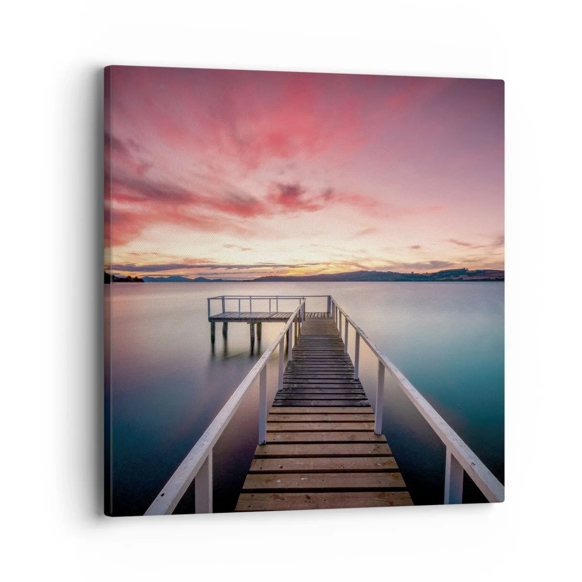 Obraz na płótnie - Łagodny płomień wieczoru - 40x40 cm