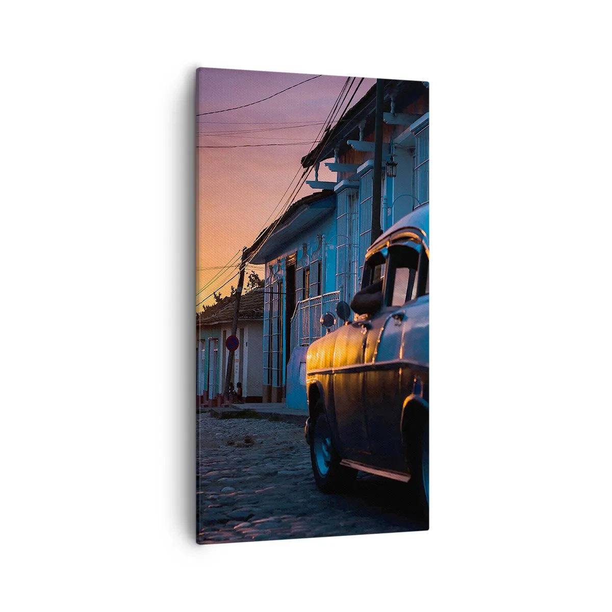 Obraz na płótnie - Tutaj zwalnia czas - 55x100 cm