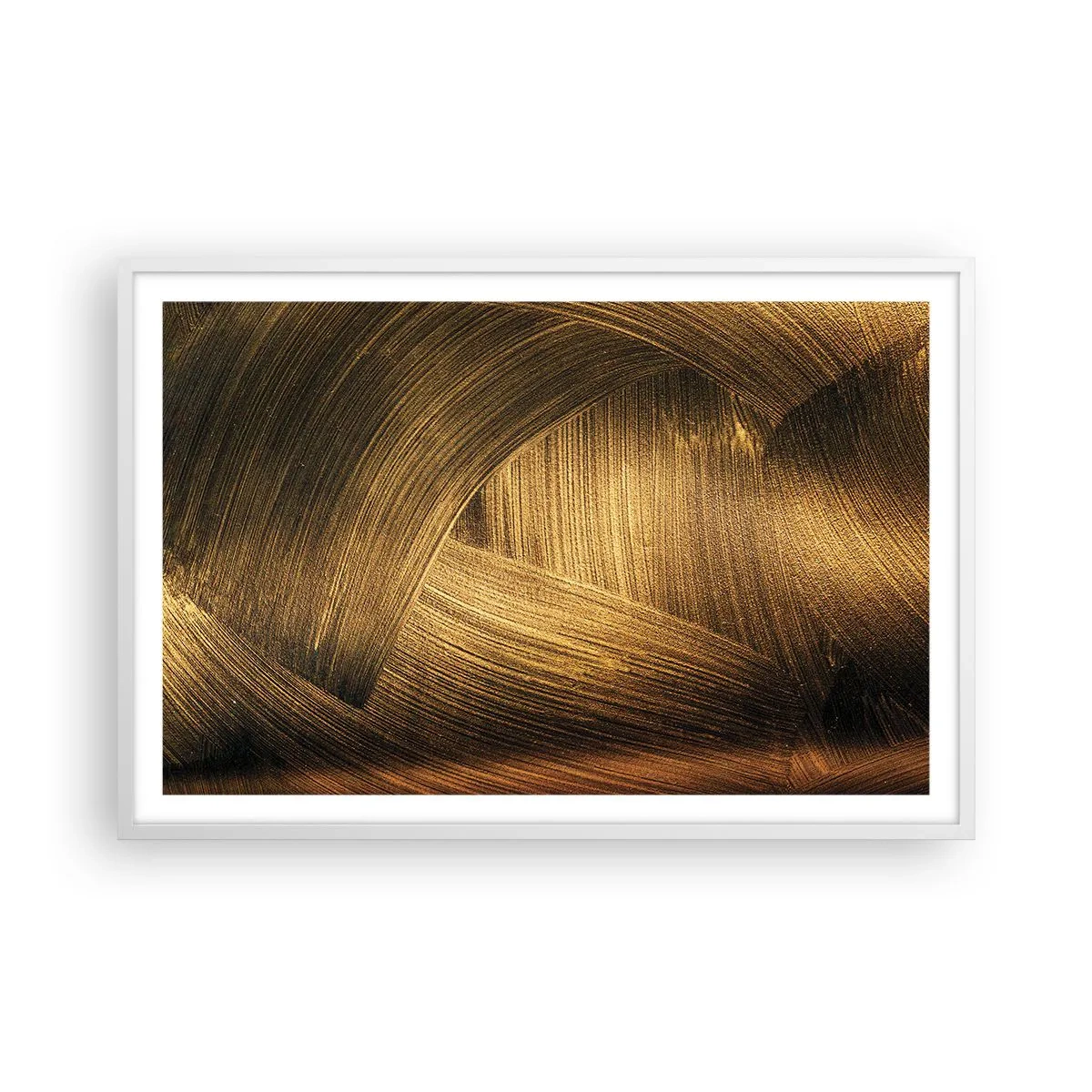 Plakat w białej ramie - W złotym labiryncie - 91x61 cm