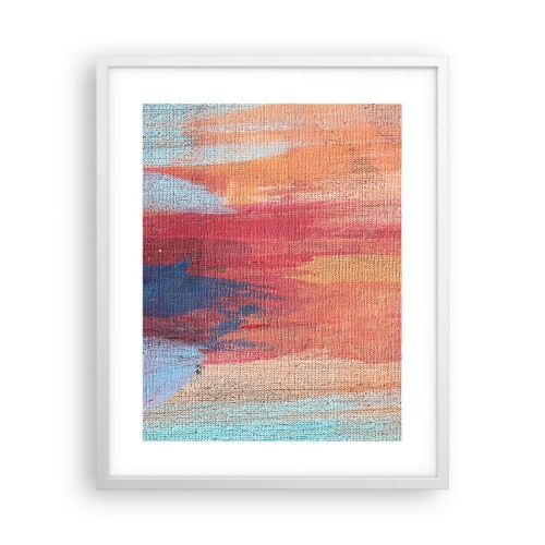 Plakat w białej ramie - Spłynąć tęczą - 40x50 cm
