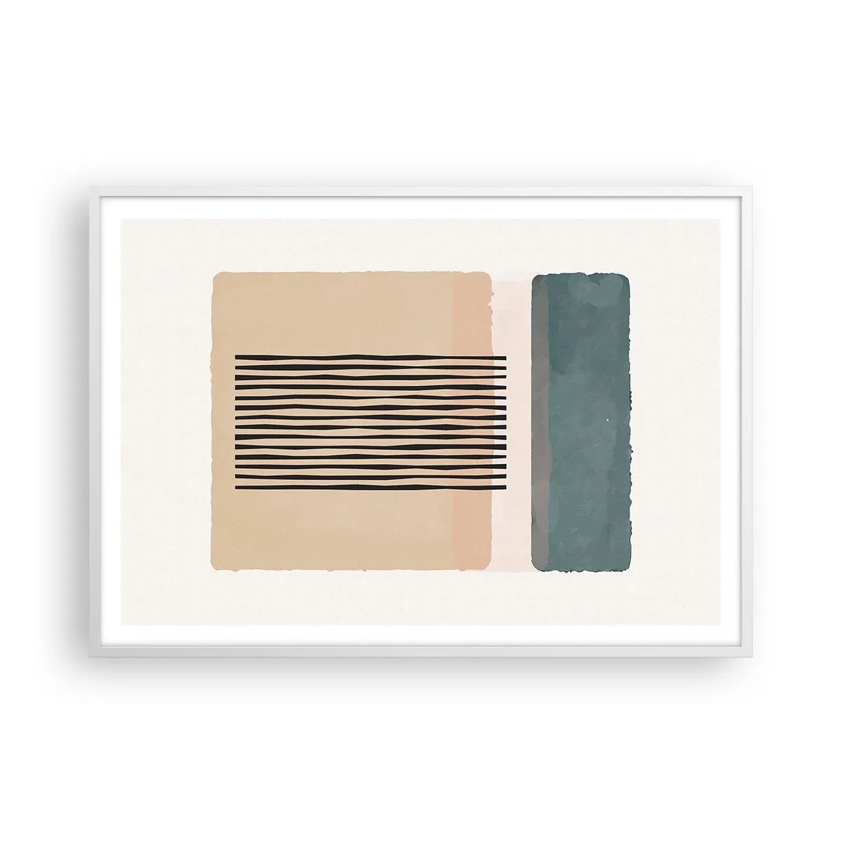 Plakat w białej ramie - Wszystko w porządku - 100x70 cm