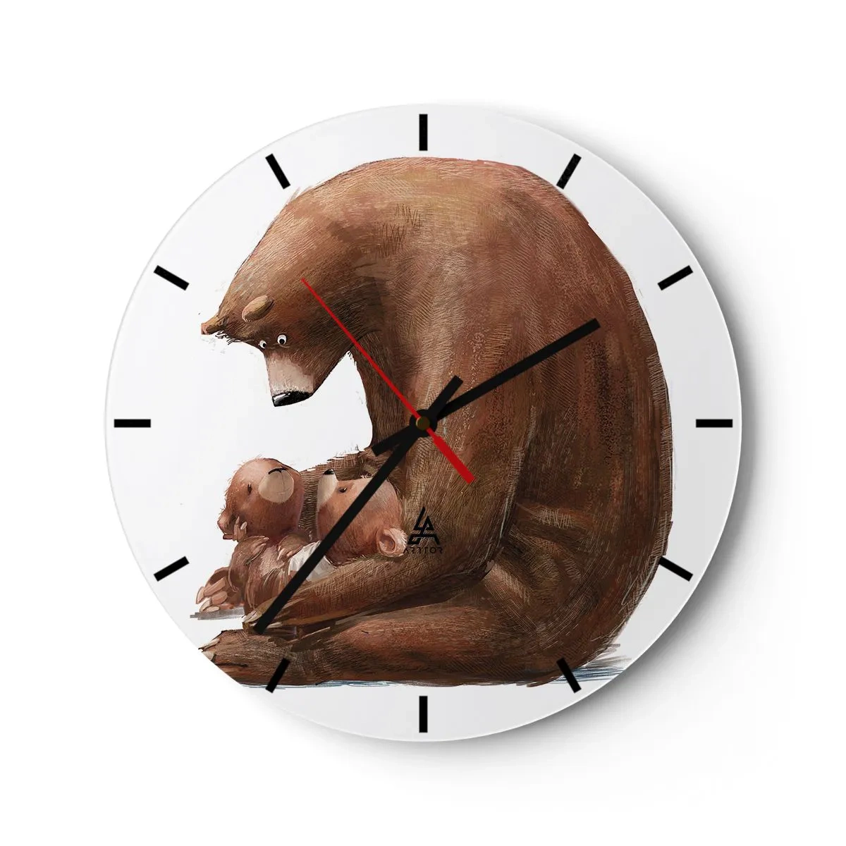 Zegar ścienny - Słodkich snów, dzieciaki - 40x40 cm