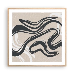 Plakat w ramie jasny dąb - Ekspresja zwielokrotniona - 60x60 cm