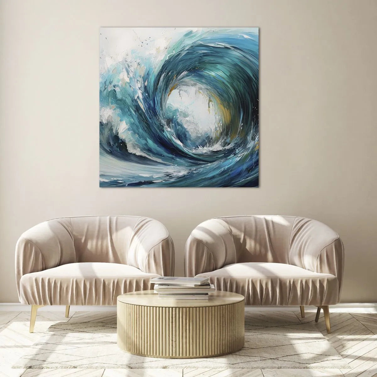 Obraz na szkle - Morski portal - 30x30 cm