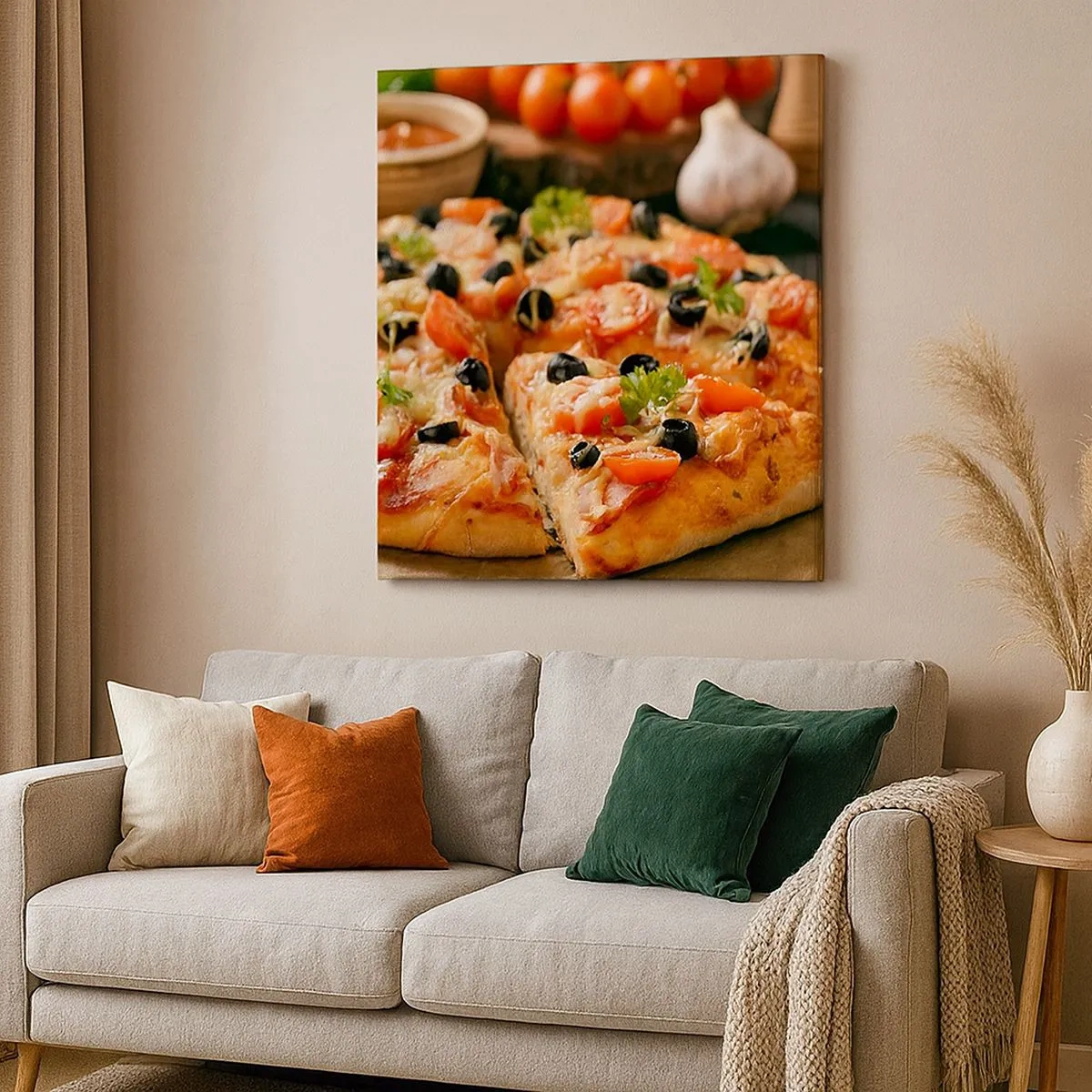 Obraz na płótnie - Znów ci się upiekło - 30x30 cm