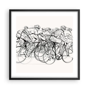 Plakat w czarnej ramie - Wespół w zespół - 50x50 cm