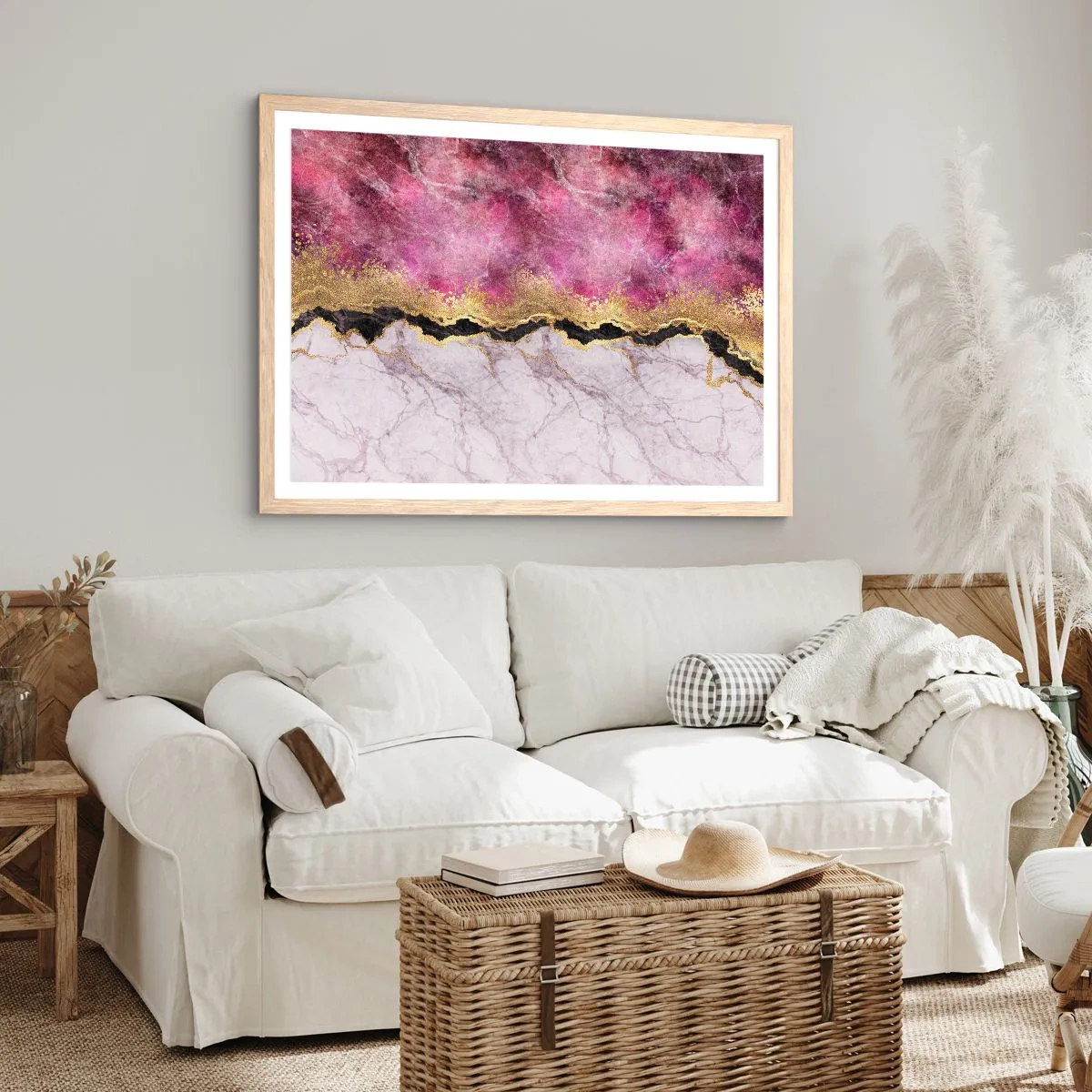 Plakat w ramie jasny dąb - Na granicy - 70x50 cm