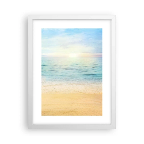 Plakat w białej ramie - Wielki błękit - 30x40 cm