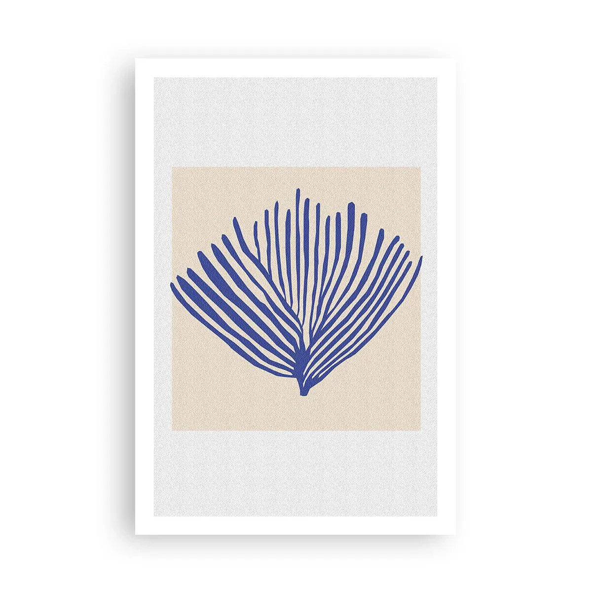Plakat - Niebieski wachlarz - 61x91 cm