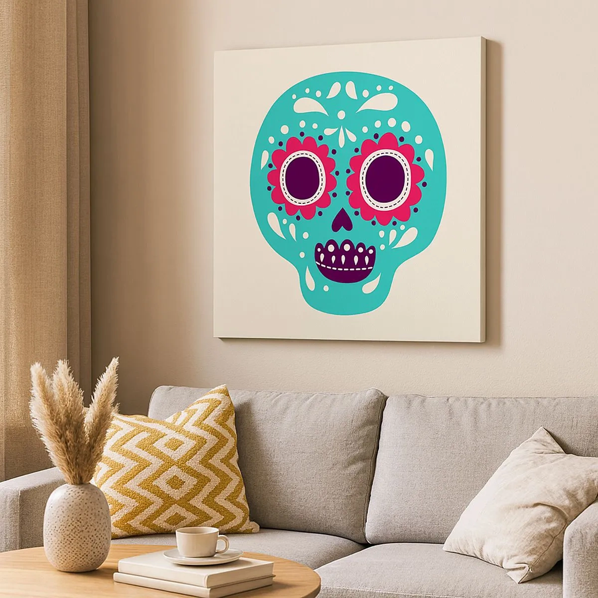 Obraz na płótnie - Życie – zabawa aż do śmierci - 30x30 cm