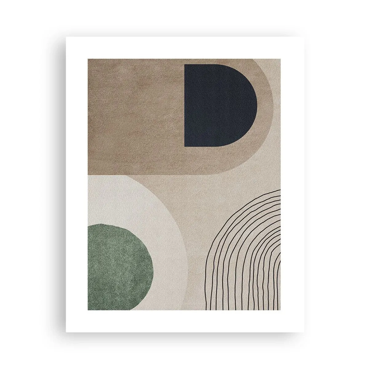 Plakat - Łagodność owalu - 40x50 cm