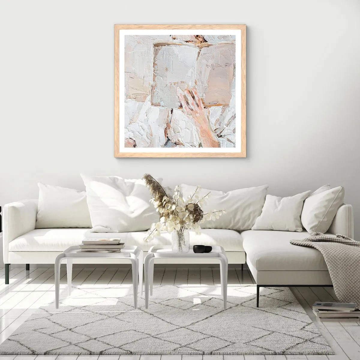 Plakat w ramie jasny dąb - W innym świecie - 40x40 cm