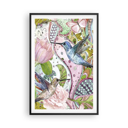 Plakat w czarnej ramie - Wplątane w pnączach - 61x91 cm