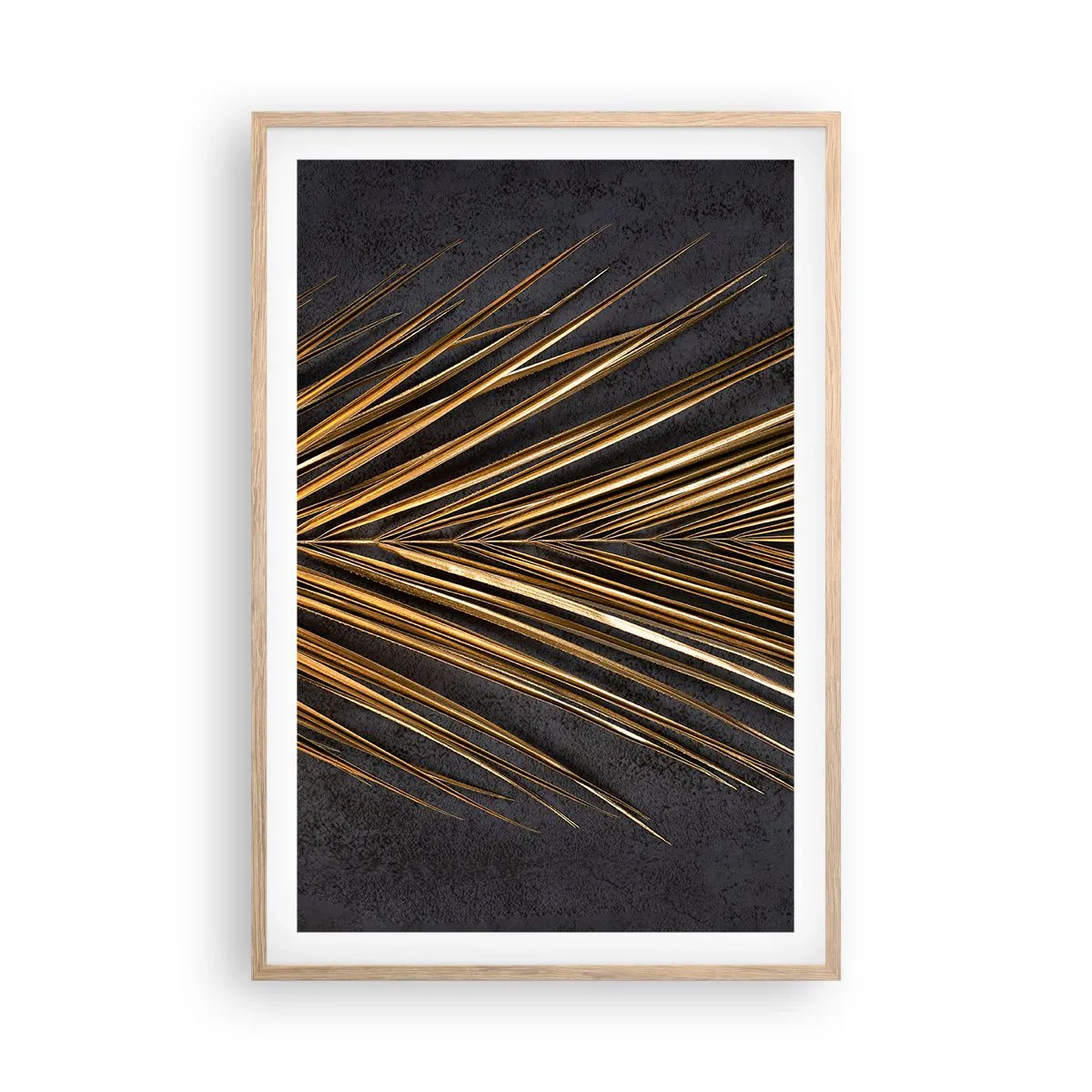 Plakat w ramie jasny dąb - Złoto tropików - 61x91 cm