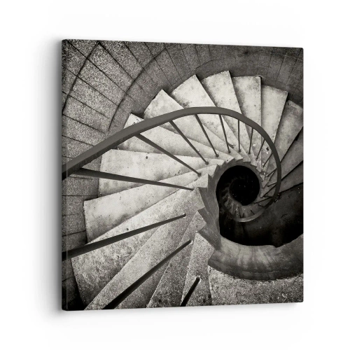 Obraz na płótnie - Schodami w górę, schodami w dół - 30x30 cm
