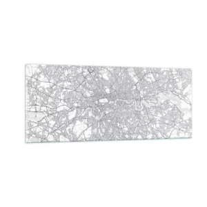 Obraz na szkle - Mapa londyńskiego labiryntu - 100x40 cm