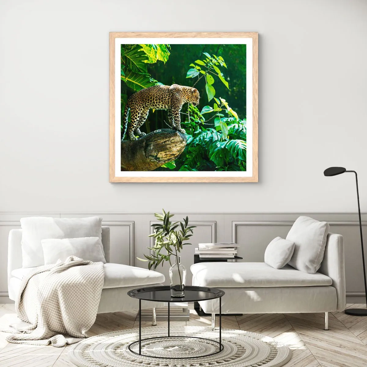 Plakat w ramie jasny dąb - Na łowy? - 60x60 cm