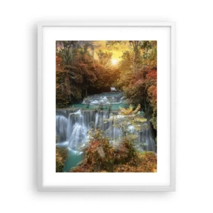 Plakat w białej ramie - Ukryty skarb lasu - 40x50 cm