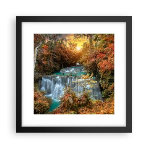 Plakat w czarnej ramie - Ukryty skarb lasu - 30x30 cm