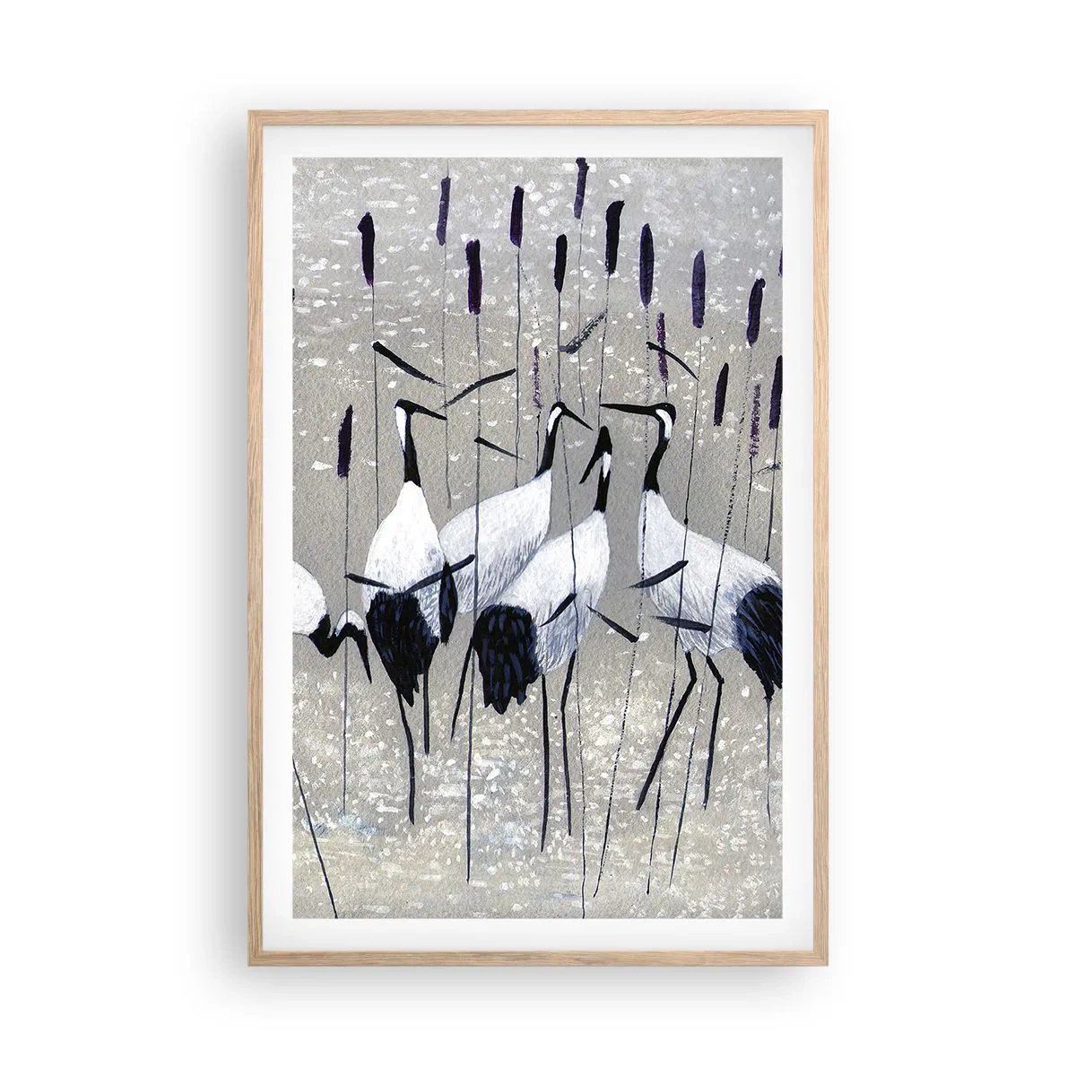 Plakat w ramie jasny dąb - Wśród swoich - 61x91 cm