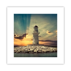 Plakat - Światło - Dobro - Piękno - 30x30 cm