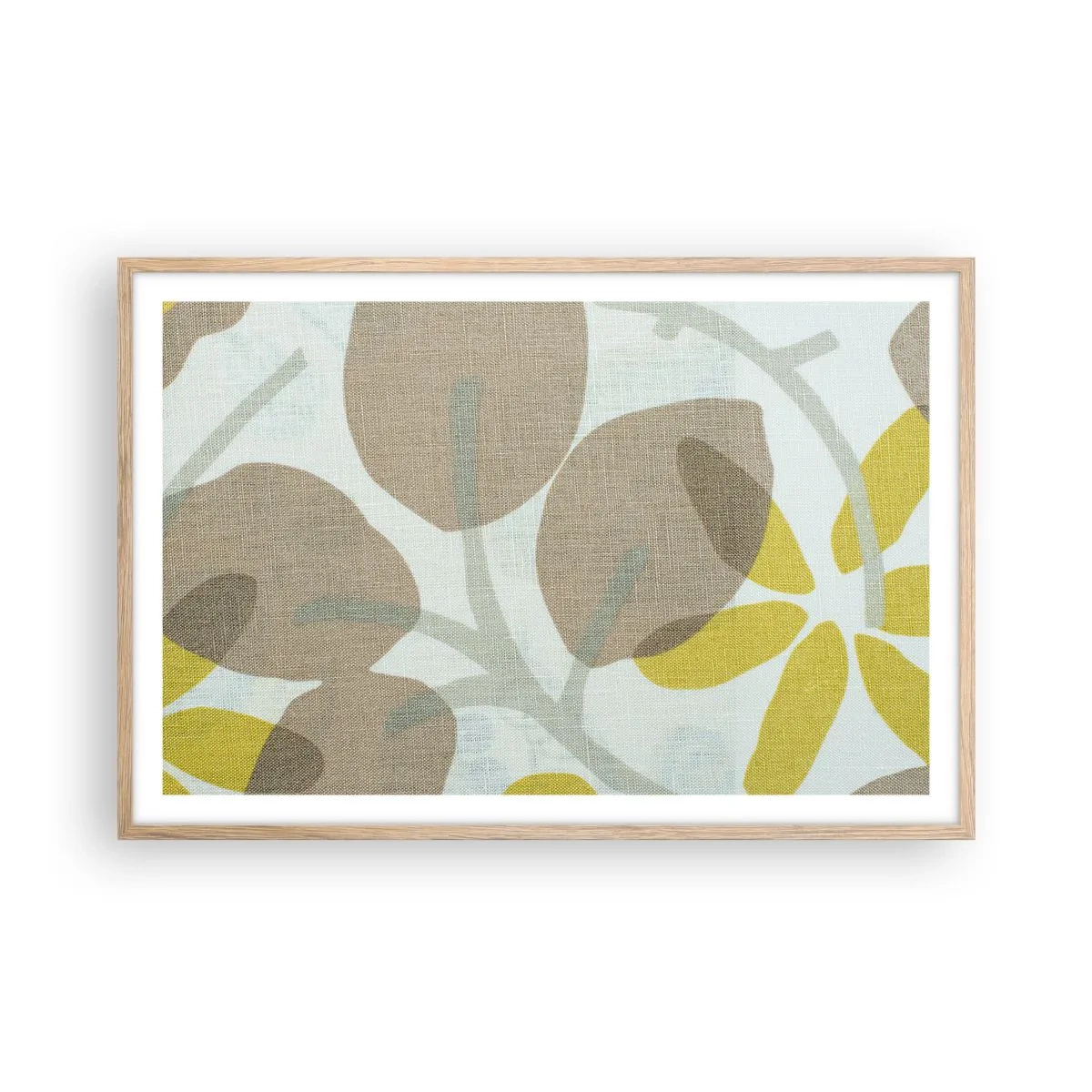 Plakat w ramie jasny dąb - Kompozycja w pełnym słońcu - 91x61 cm
