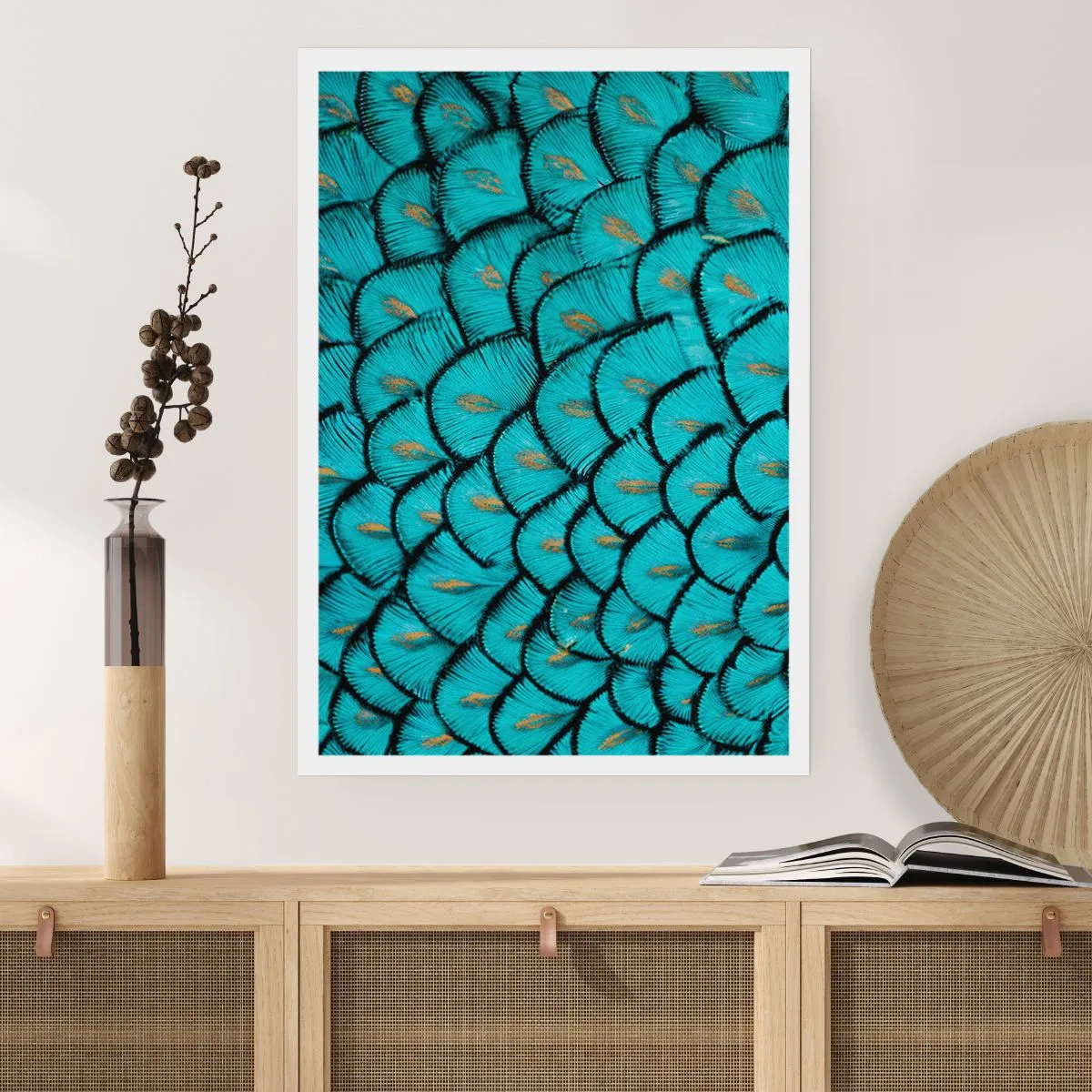 Plakat - Wielka gala piór - 40x50 cm