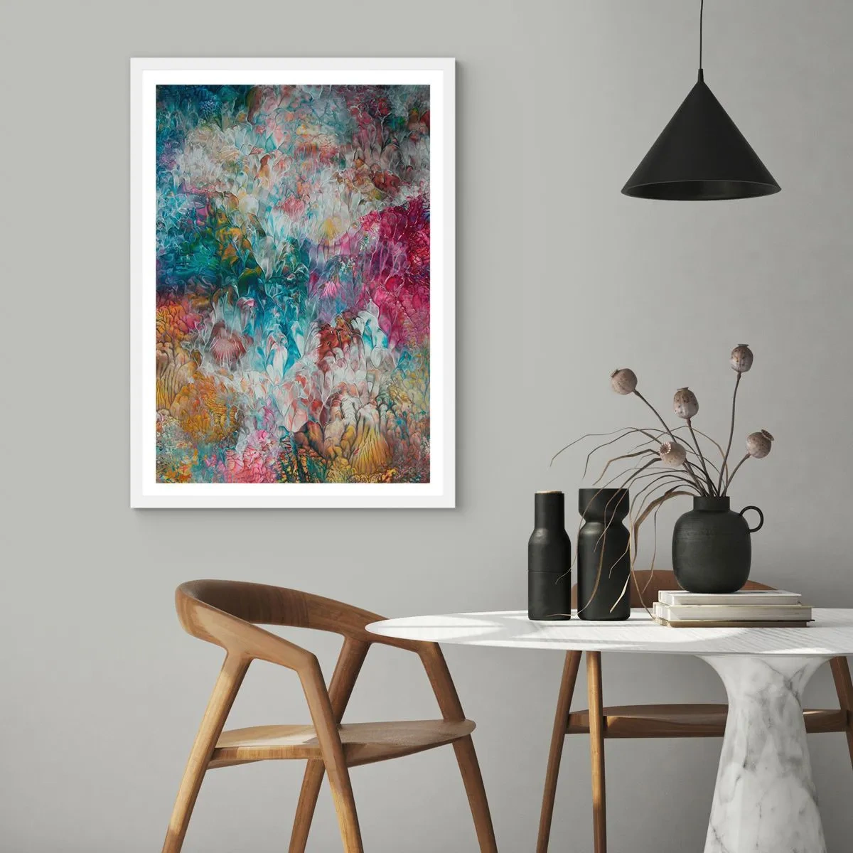 Plakat w białej ramie - W pełnym rozkwicie - 70x100 cm