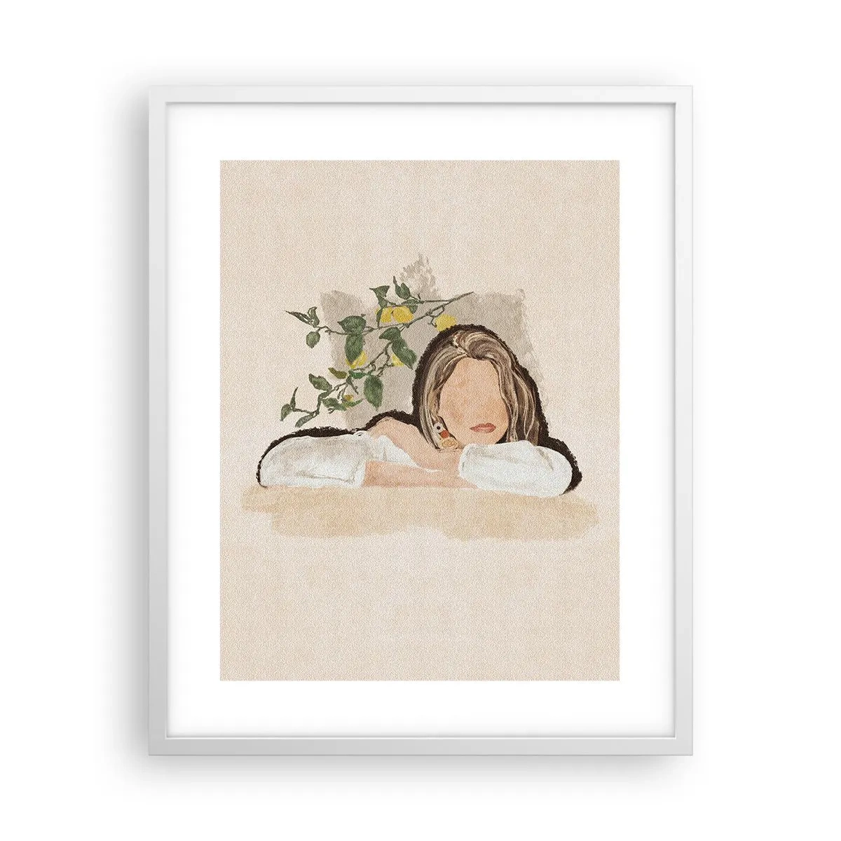 Plakat w białej ramie - Piękność południa - 40x50 cm
