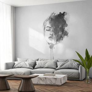 Fototapeta Standard Eco - O czym marzy dziewczyna - Portret Kobiety, Twarz Kobiety, Abstrakcja - 500x350 cm