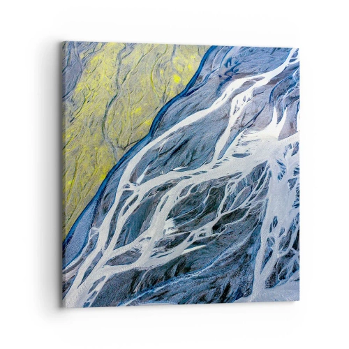 Obraz na płótnie - Naskalne malowidła natury - 70x70 cm