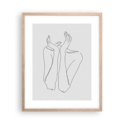 Plakat w ramie jasny dąb - O czym marzą dziewczyny - 40x50 cm