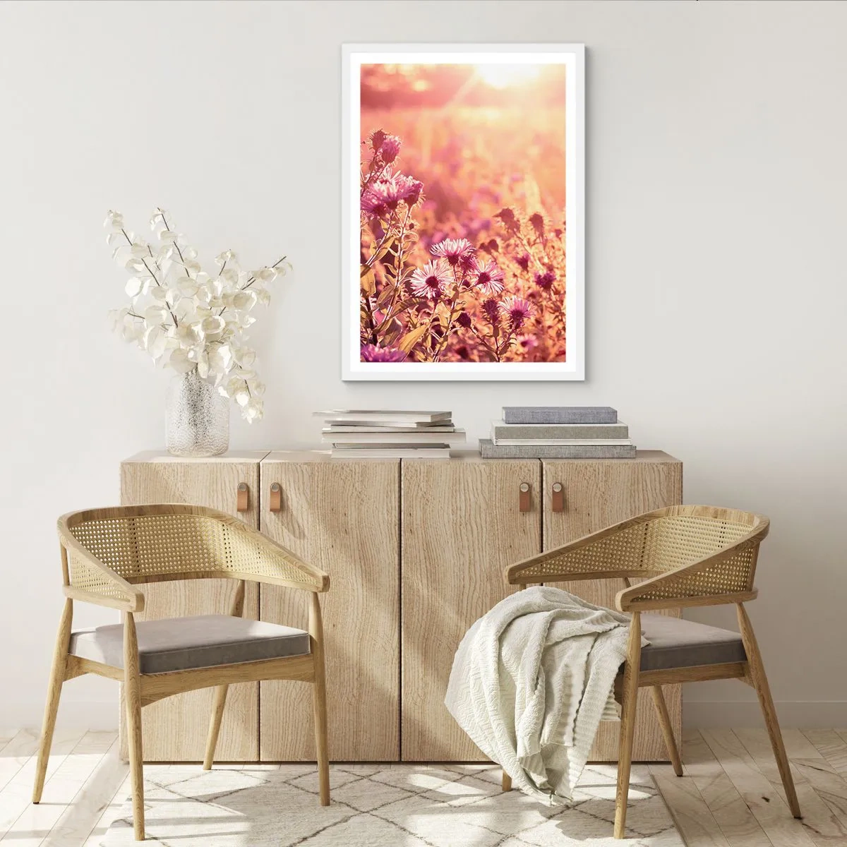 Plakat w białej ramie - Przed odejściem lata - 30x40 cm