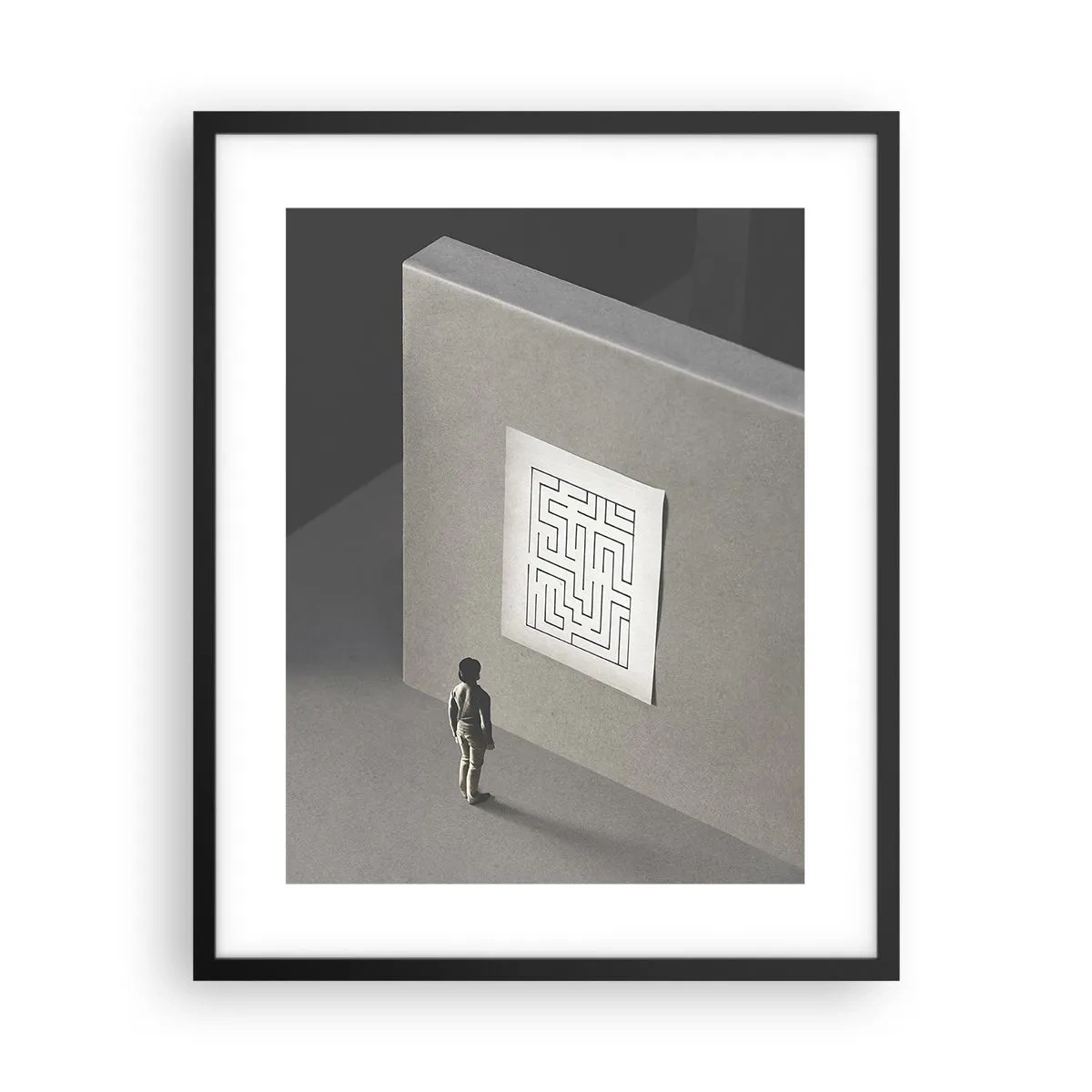 Plakat w czarnej ramie - Ale gdzie jestem? - 40x50 cm