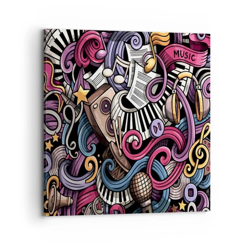 Obraz na płótnie - Skomplikowana melodia - 70x70 cm