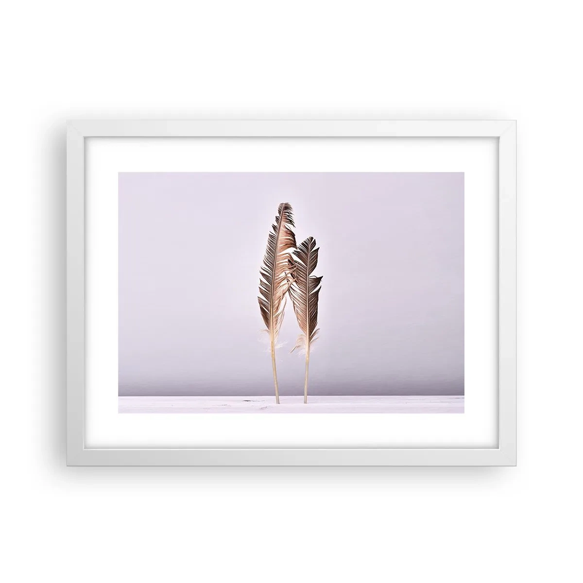 Plakat w białej ramie - Przeciw nicości - 40x30 cm