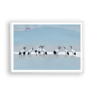 Plakat w białej ramie - Po gorącym dniu - 100x70 cm