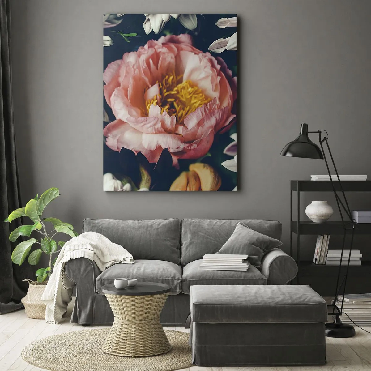 Obraz na płótnie - Z barokowym przepychem - 55x100 cm