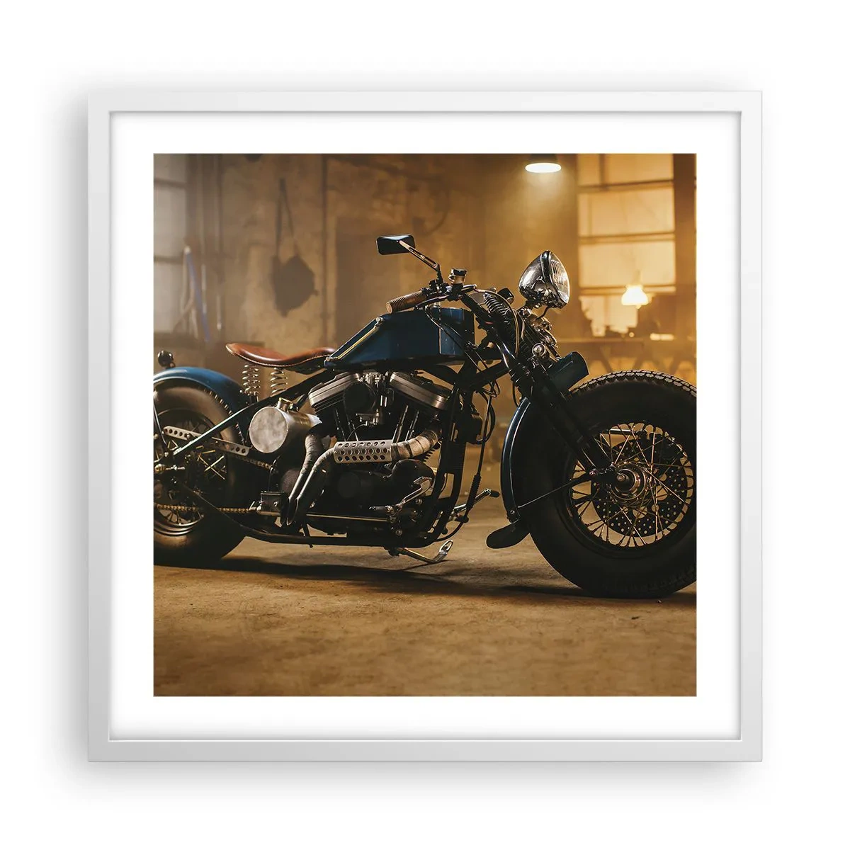 Plakat w białej ramie - Mogę wszystko - 50x50 cm